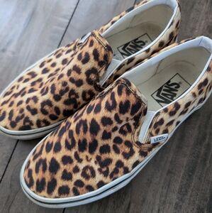 Vans Classic Slip-On Womens Shoes Leopard 🐆